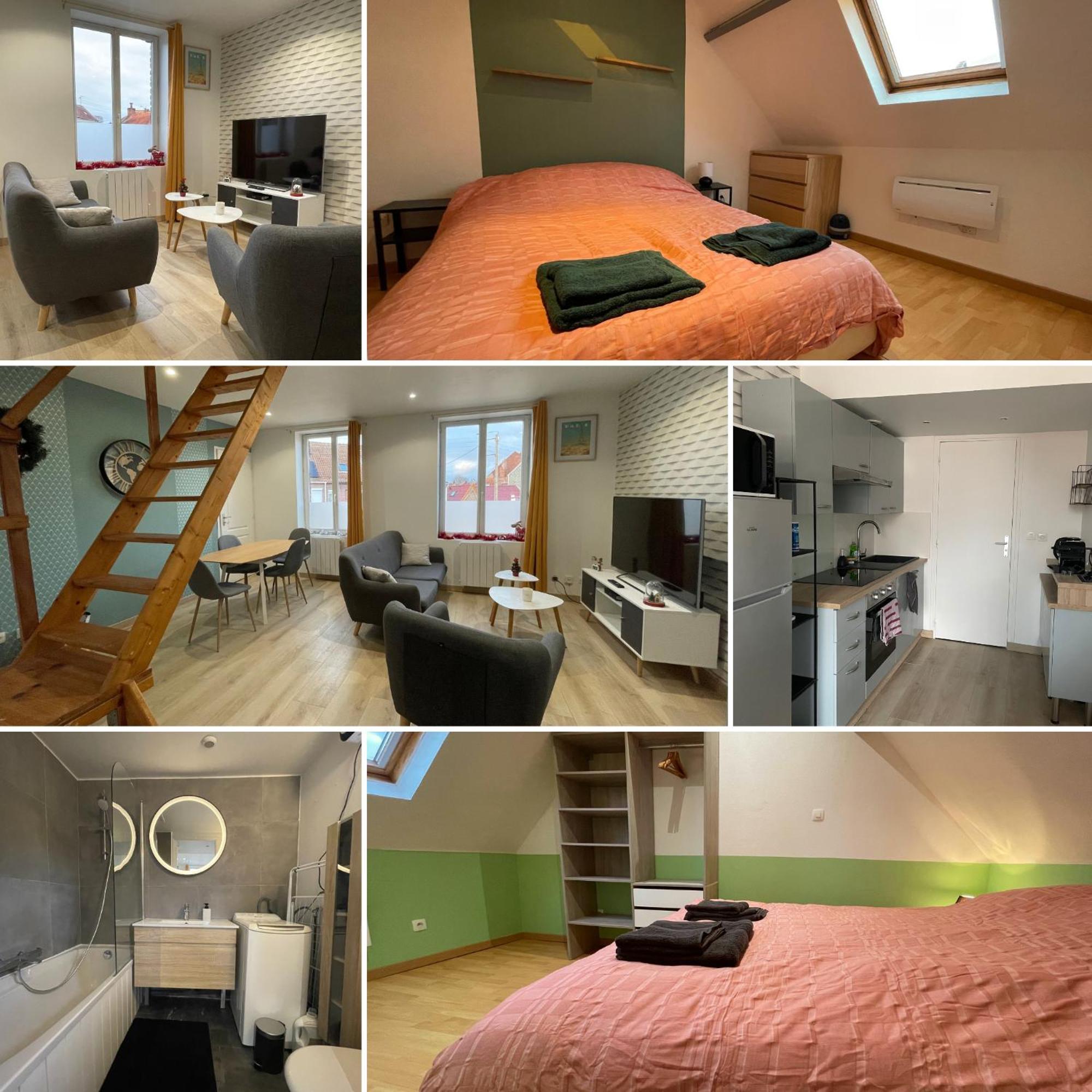 Gite Le Duplex - 5Min De La Gare Vers Lille-Lens-Arras Phalempin Exterior foto