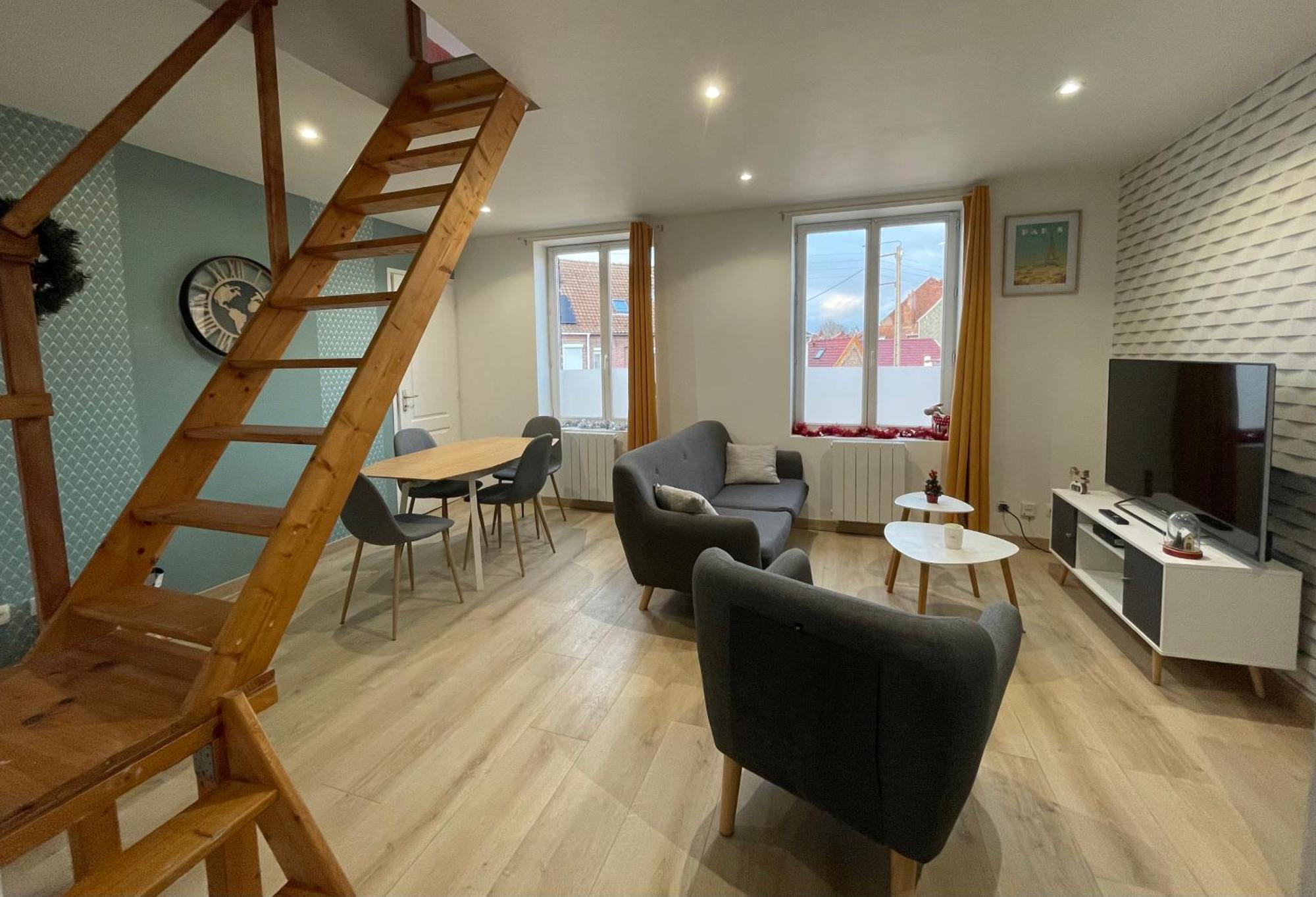 Gite Le Duplex - 5Min De La Gare Vers Lille-Lens-Arras Phalempin Exterior foto